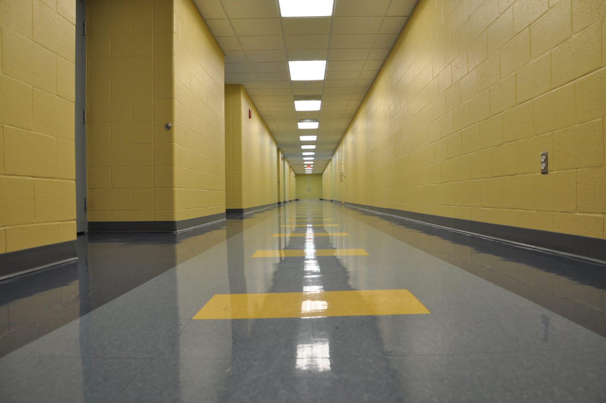 Yellow hallway