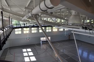 Upper view of gym